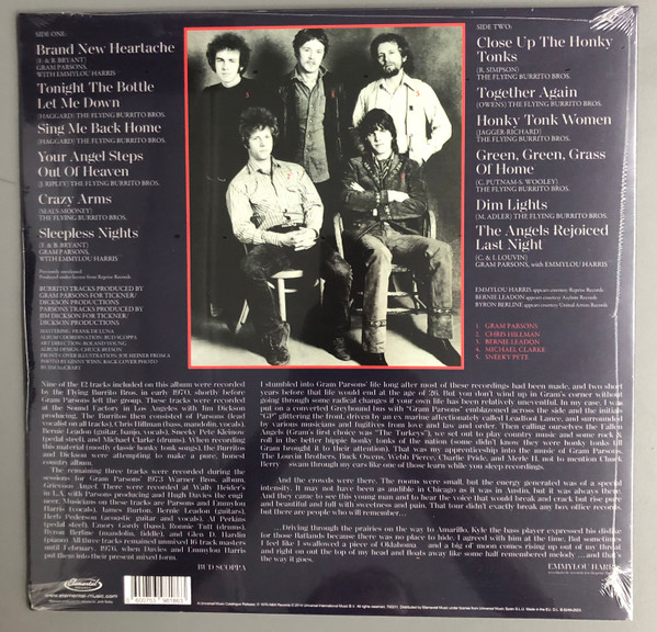 Gram Parsons / The Flying Burrito Bros – Sleepless Nights - Imagen 2